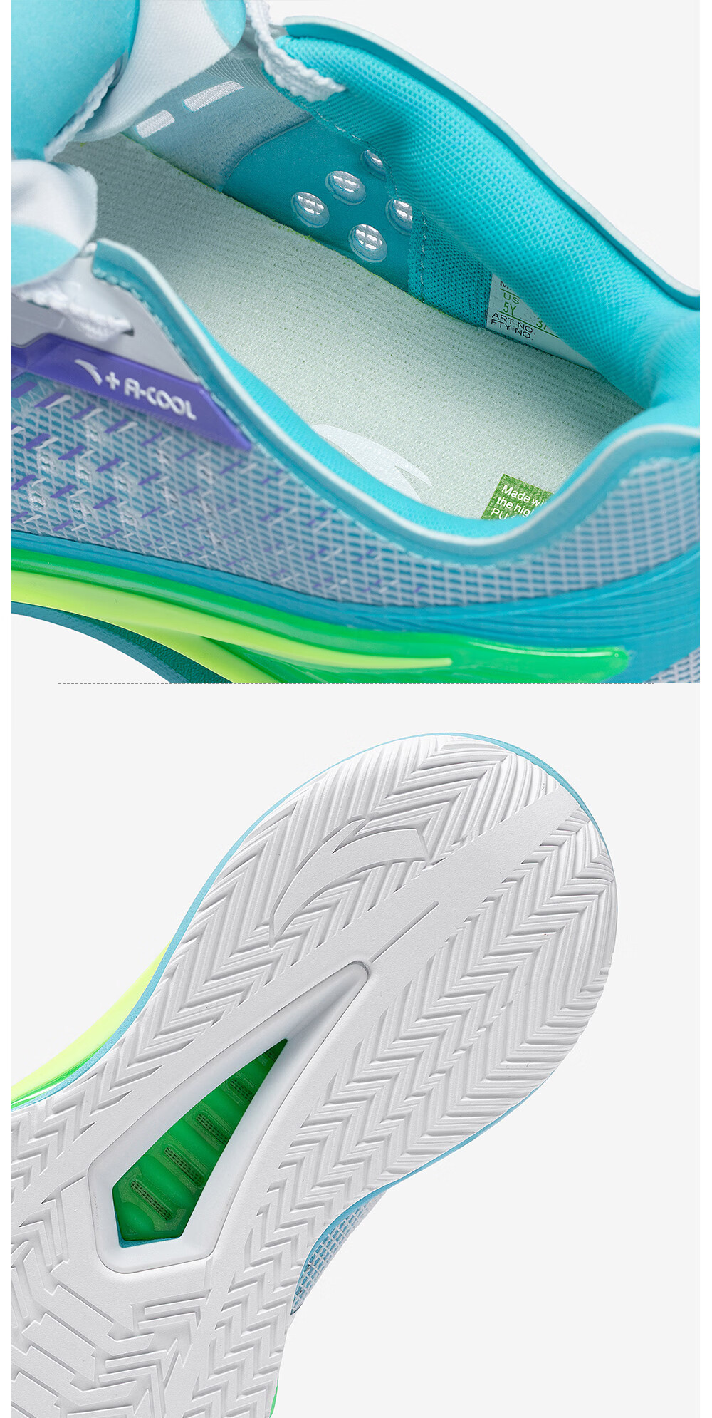 Anta Kids Sports Shoes Boys Big Kids 2026 Summer Basketball Series Wind Tunnel Basketball Shoes 312621111 14